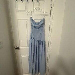 Peppermayo Light Blue Strapless Dress